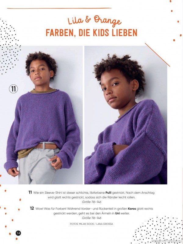 Вязаные модели для детей в журнале «Kinder Maschenmode №3 2025»