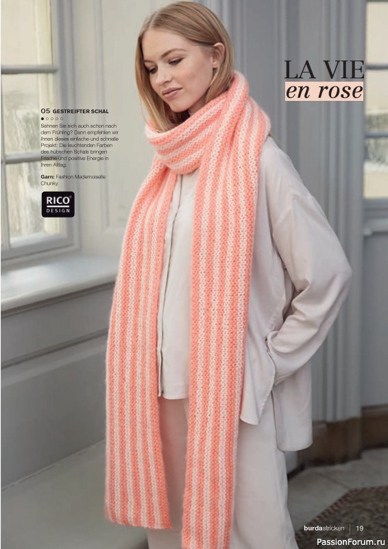 Вязаные модели в журнале «Burda Stricken №1 2021»