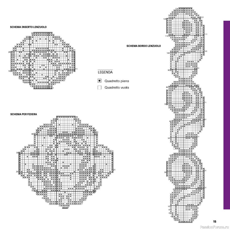 Вязаные проекты в журнале «Uncinetto Manuale Filet №15 2024»