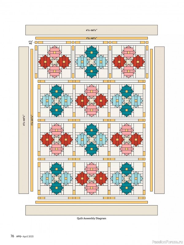 Коллекция проектов для рукодельниц в журнале «American Patchwork & Quilting №193 2025»