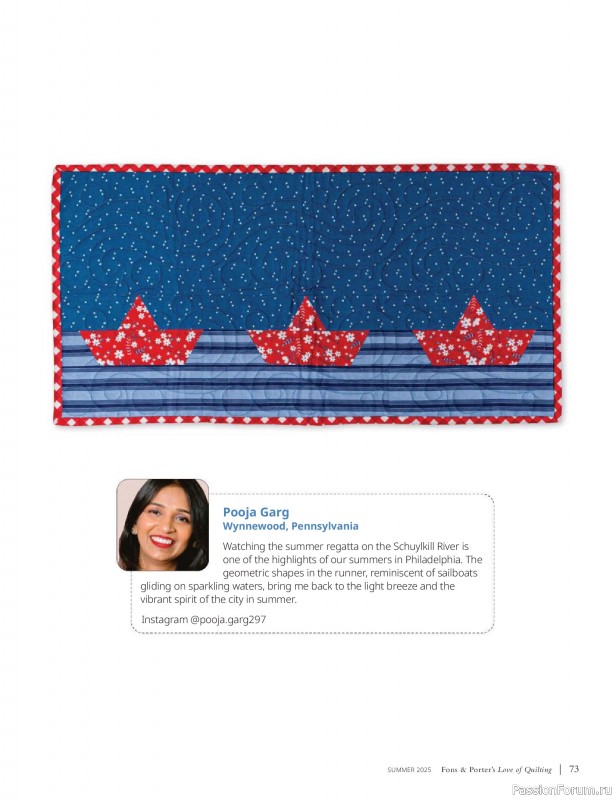 Коллекция проектов для рукодельниц в журнале «Fons & Porter’s Love Of Quilting - Summer 2025»