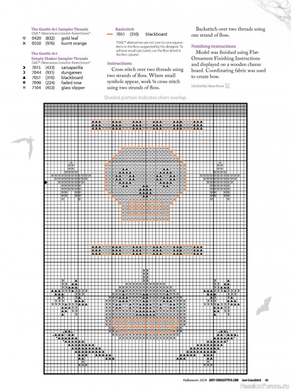 Коллекция вышивки в журнале «Just CrossStitch - Halloween 2024»