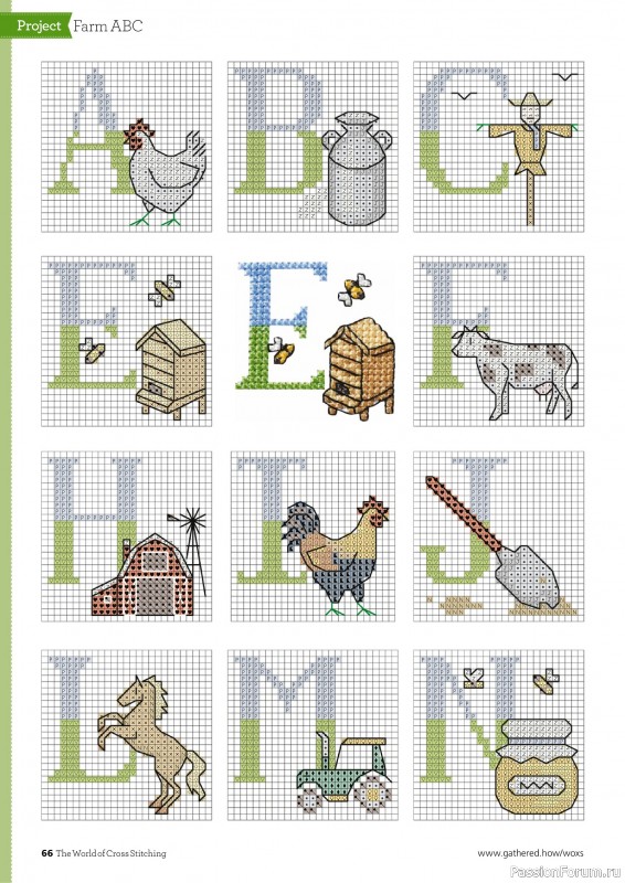 Коллекция вышивки в журнале «The World of Cross Stitching №347 2024»