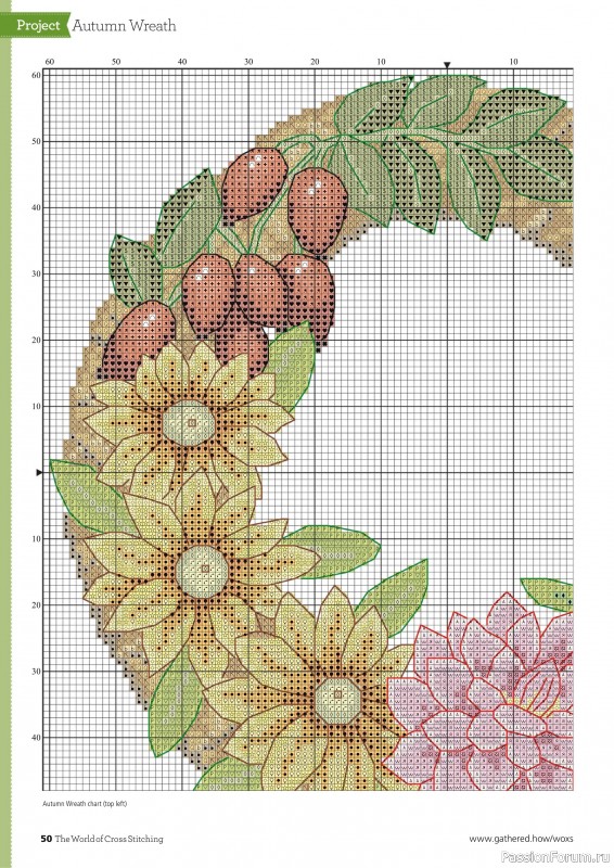 Коллекция вышивки в журнале «The World of Cross Stitching №350 2024»