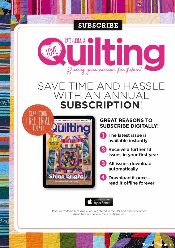 Коллекция проектов для рукодельниц в журнале «Love Patchwork & Quilting №145 2024»