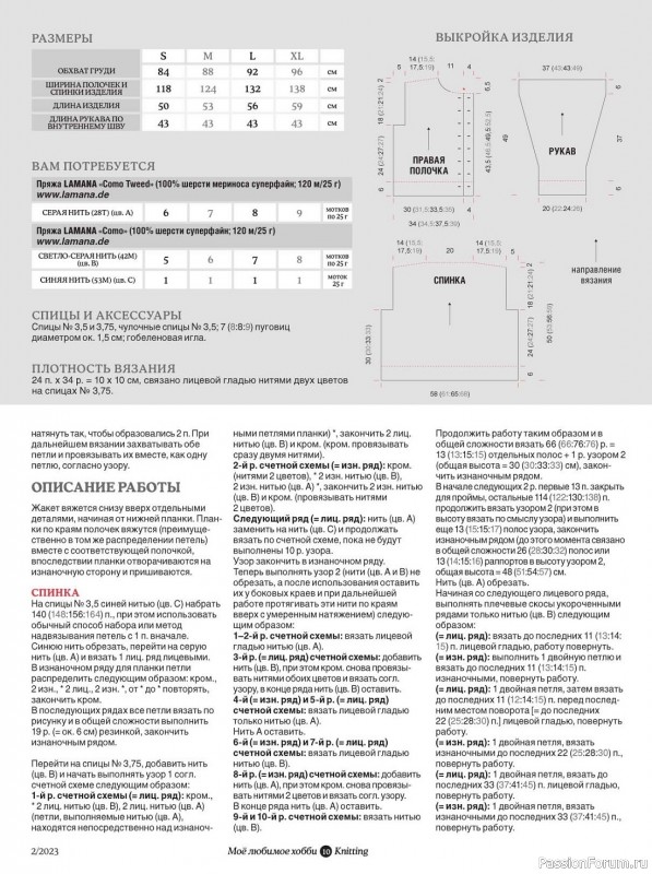 Вязаные модели в журнале «Knitting. Вязание №2 2023»