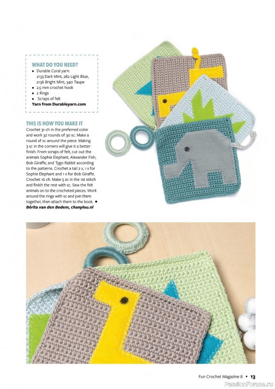 Вязаные проекты крючком в журнале «Fun Crochet Magazine №8 2022»