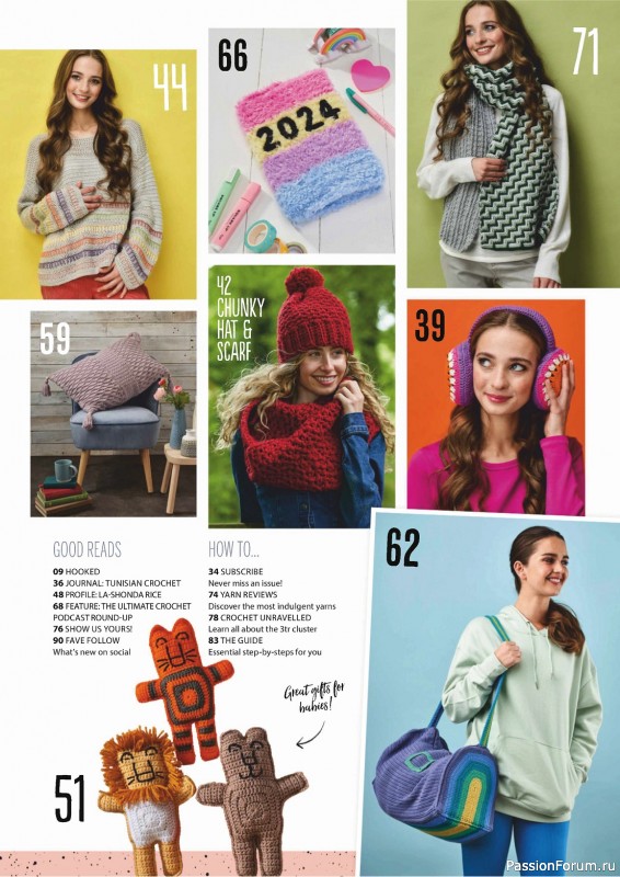 Вязаные проекты крючком в журнале «Simply Crochet №144 2023»