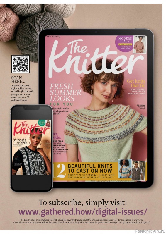 Вязаные проекты спицами в журнале «The Knitter №204 2024»