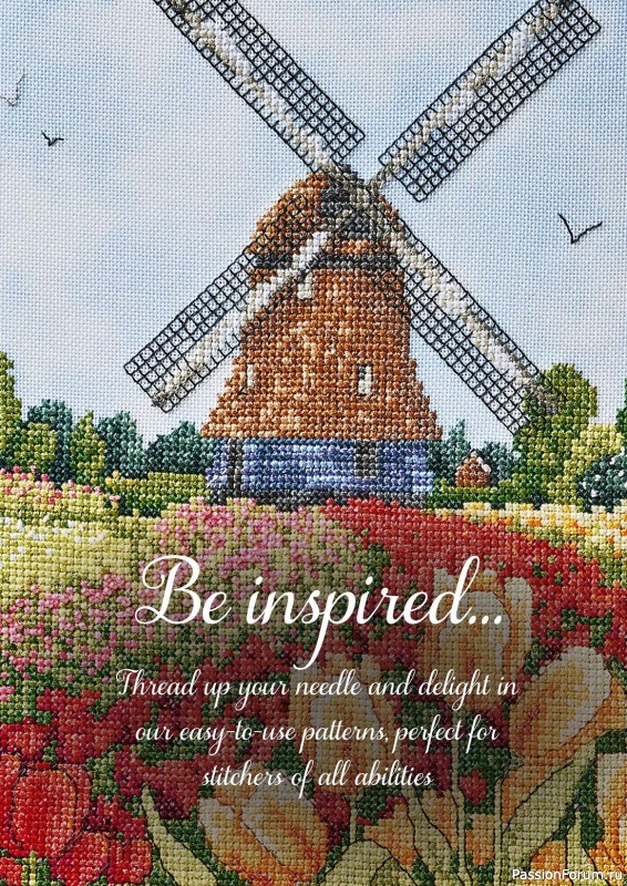 Коллекция вышивки в журнале «The World of Cross Stitching №336 2023»