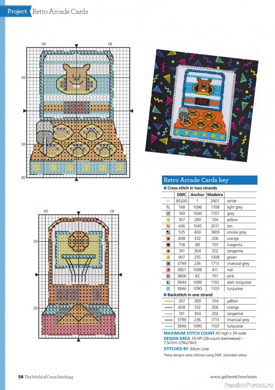 Коллекция вышивки в журнале «The World of Cross Stitching - March 2025»