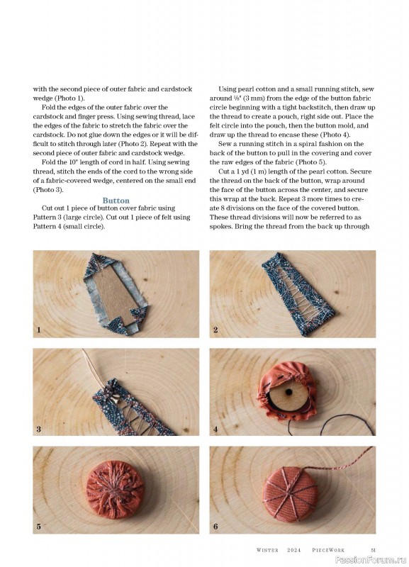 Коллекция проектов для рукодельниц в журнале «PieceWork - Winter 2024»