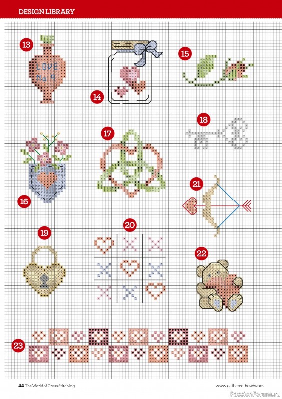 Коллекция вышивки в журнале «The World of Cross Stitching №355 2025»