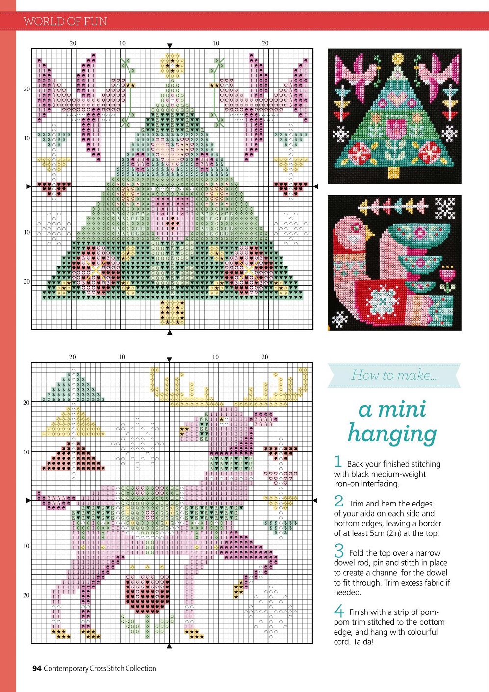 Журнал по вышивке крестом "Contemporary Cross Stitch Collection 2021"