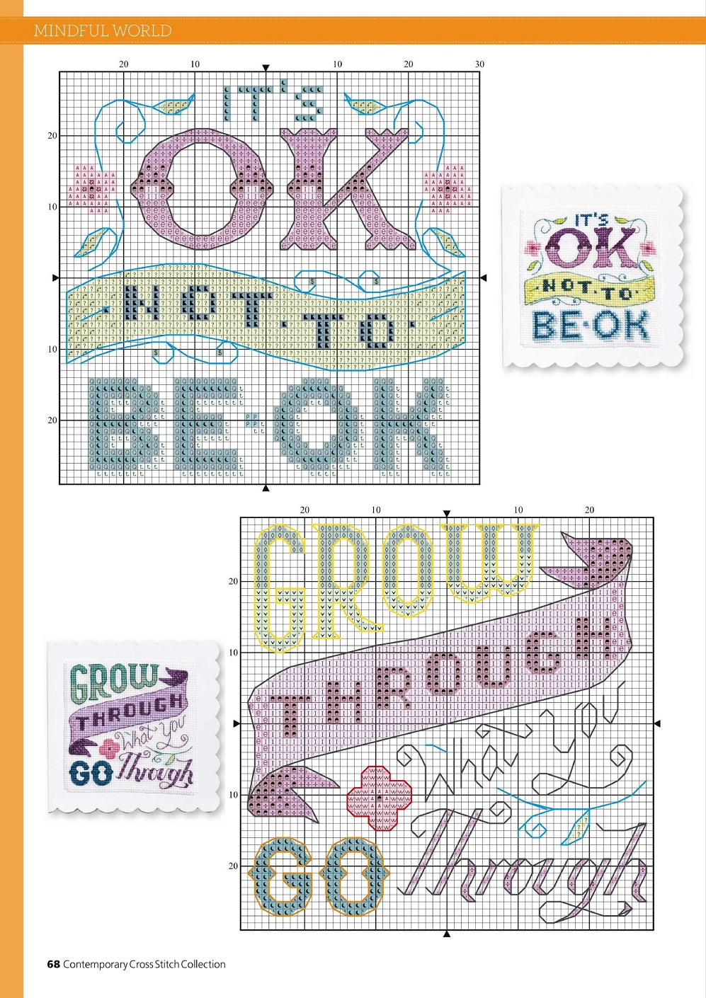 Журнал по вышивке крестом "Contemporary Cross Stitch Collection 2021"