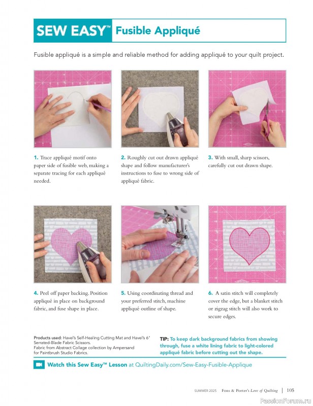 Коллекция проектов для рукодельниц в журнале «Fons & Porter’s Love Of Quilting - Summer 2025»