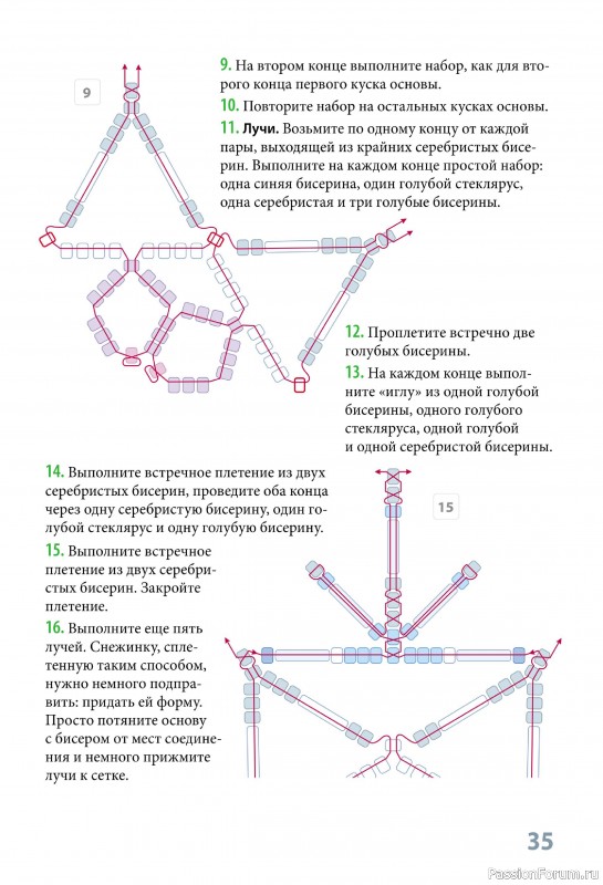 Коллекция проектов по бисероплетению в книге «Фейерверк новогодних идей»