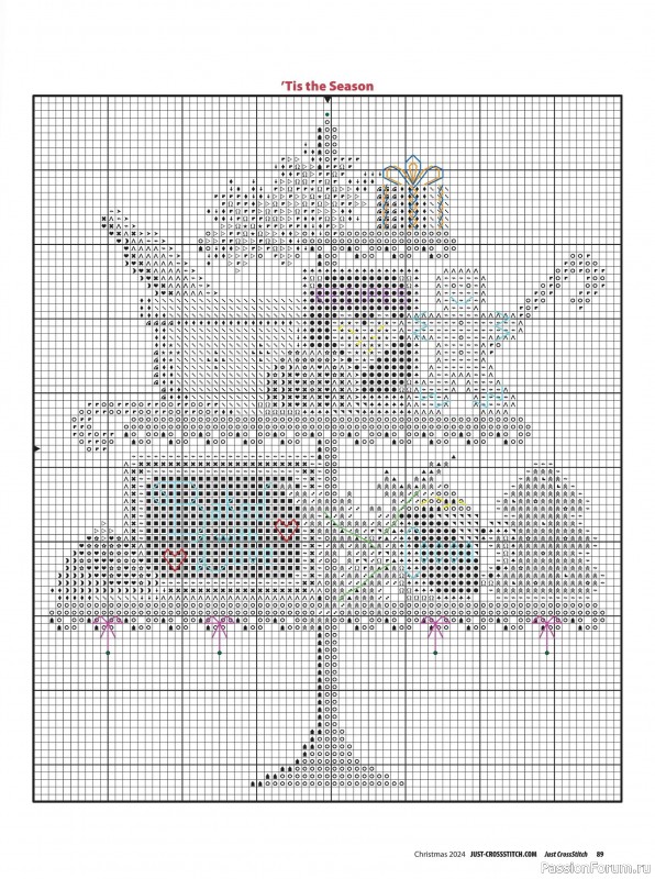 Коллекция вышивки в журнале «Just Cross Stitch - Christmas 2024»