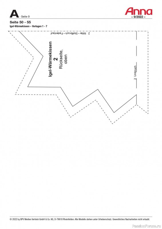 Новые техники рукоделия в журнале «Anna №9 2022 Germany»