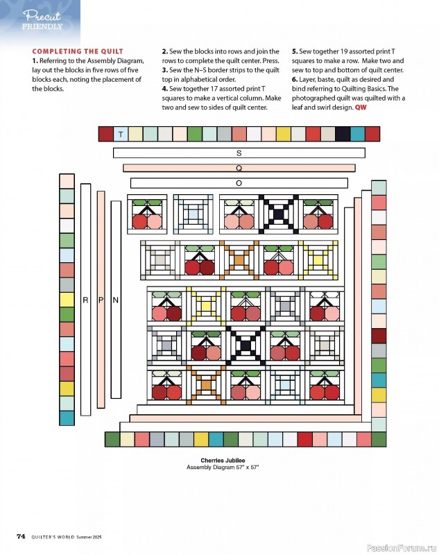 Коллекция проектов для рукодельниц в журнале «Quilter’s World - Summer 2025»