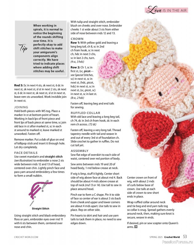 Вязаные проекты крючком в журнале «Crochet World - Spring 2025»