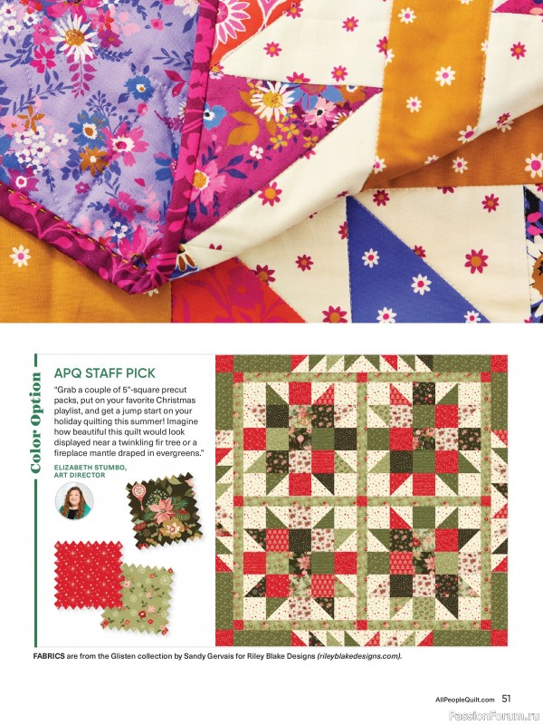 Коллекция проектов для рукодельниц в журнале «American Patchwork & Quilting №195 2025»