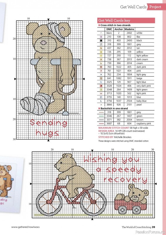 Коллекция вышивки в журнале «The World of Cross Stitching №335 2023»