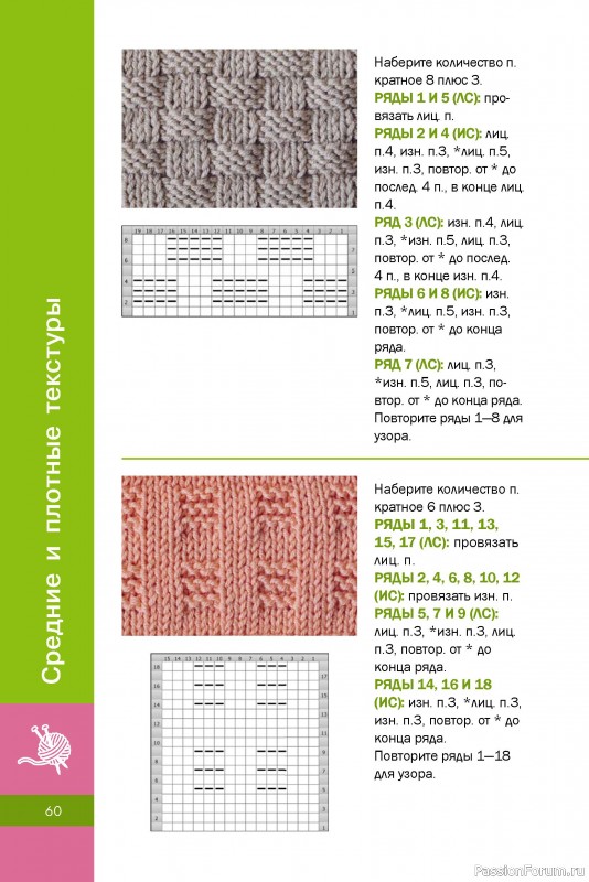 Вязаные проекты в книге «Вязание узоров спицами»