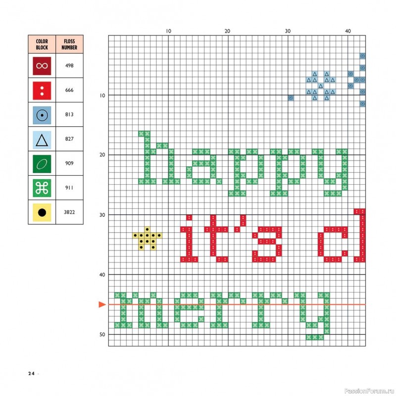 Коллекция вышивки в книге «Cross-Stitch for the Holidays»