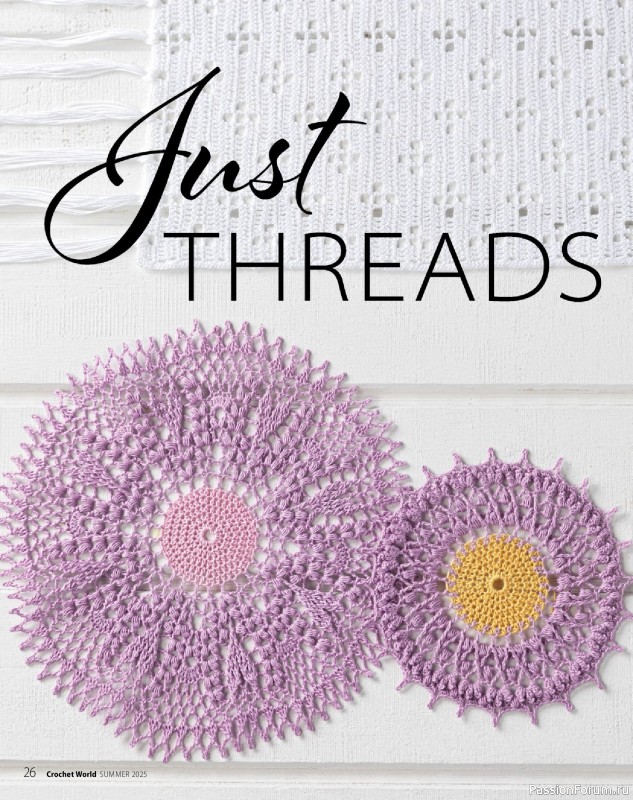 Вязаные проекты крючком в журнале «Crochet World - Summer 2025»