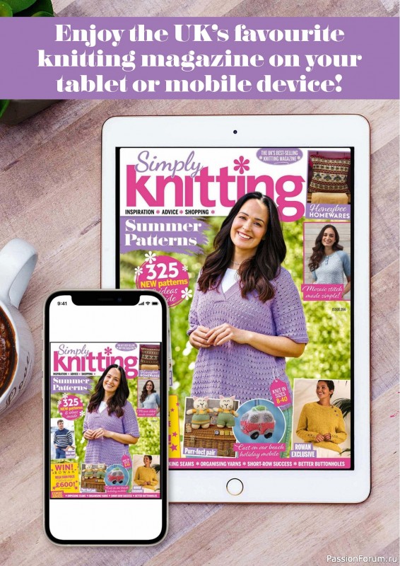 Вязаные проекты крючком в журнале «Simply Knitting №266 2025»