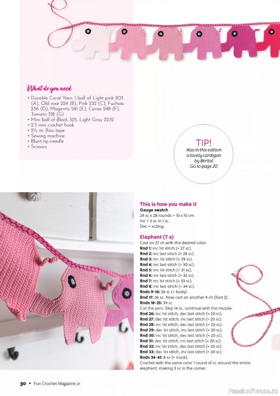 Вязаные проекты крючком в журнале «Fun Crochet Magazine №21 2025»