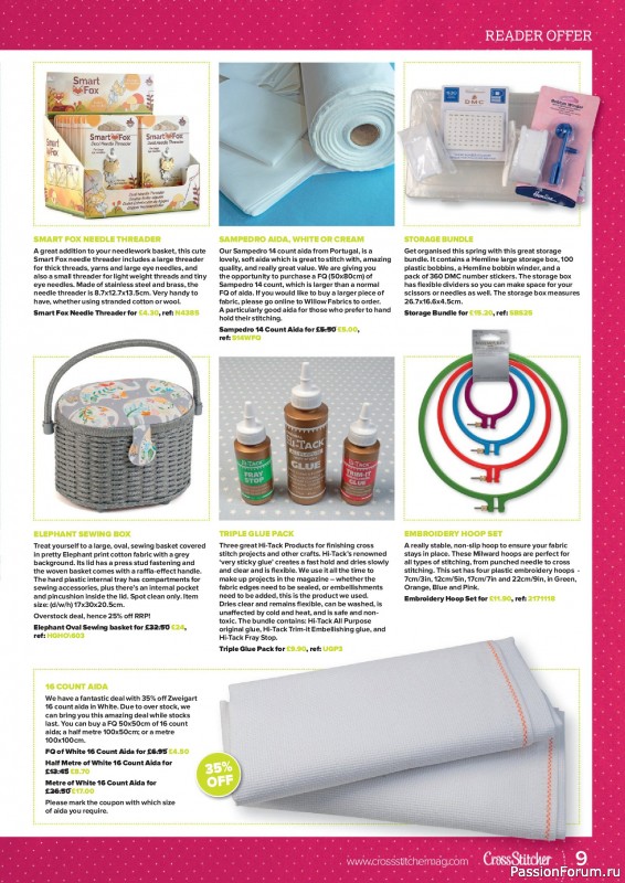 Коллекция вышивки в журнале «CrossStitcher №420 2025»