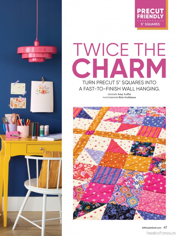 Коллекция проектов для рукодельниц в журнале «American Patchwork & Quilting №195 2025»