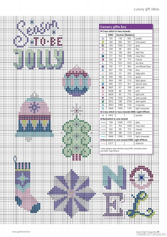 Коллекция вышивки в журнале «Cross Stitch Favourites - Christmas 2024»