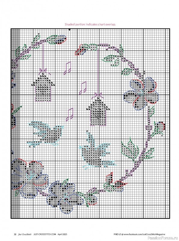 Коллекция вышивки в журнале «Just CrossStitch Vol.41 №2 2023»