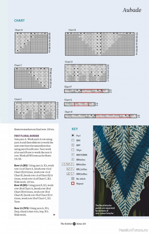 Вязаные проекты спицами в журнале «The Knitter №214 2025»