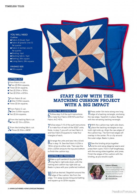 Коллекция проектов для рукодельниц в журнале «Love Patchwork & Quilting №145 2024»