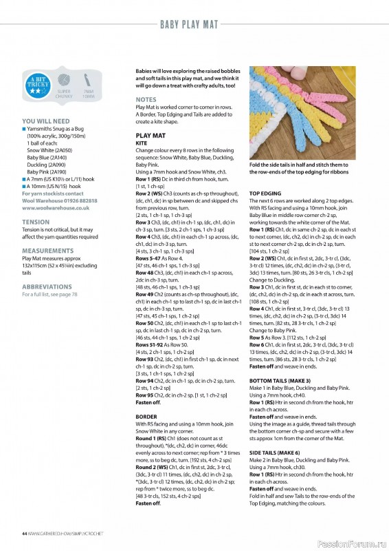 Вязаные проекты крючком в журнале «Simply Crochet №161 2025»