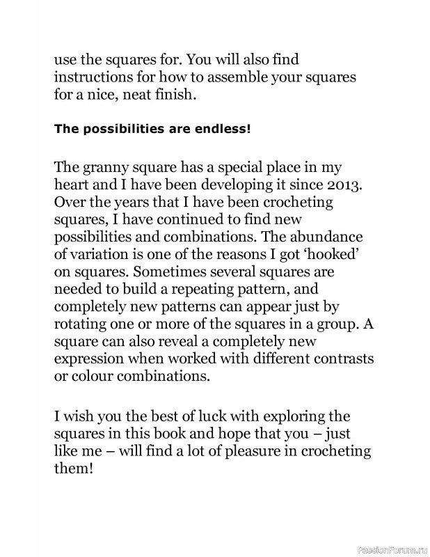 Вязаные проекты в книге «Crochet Squares»