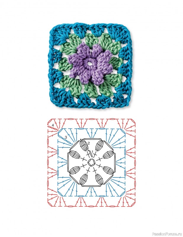 Вязаные проекты в книге «Granny Square Crochet for Beginners»