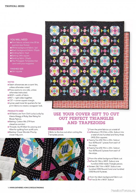 Коллекция проектов для рукодельниц в журнале «Love Patchwork & Quilting №150 2025»