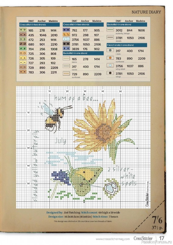 Коллекция вышивки в журнале «CrossStitcher №385 2022»