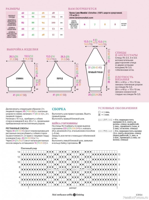 Вязаные модели в журнале «Knitting. Вязание №3 2024»