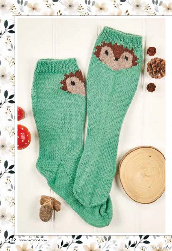 Коллекция носков в журнале «Woodland Socks»