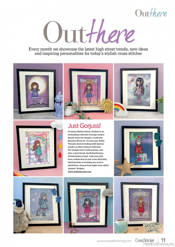 Коллекция вышивки в журнале «CrossStitcher №424 2025»