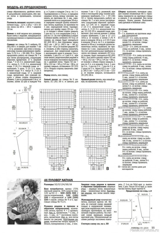 Вязаные модели в журнале «Verena №3 2024»