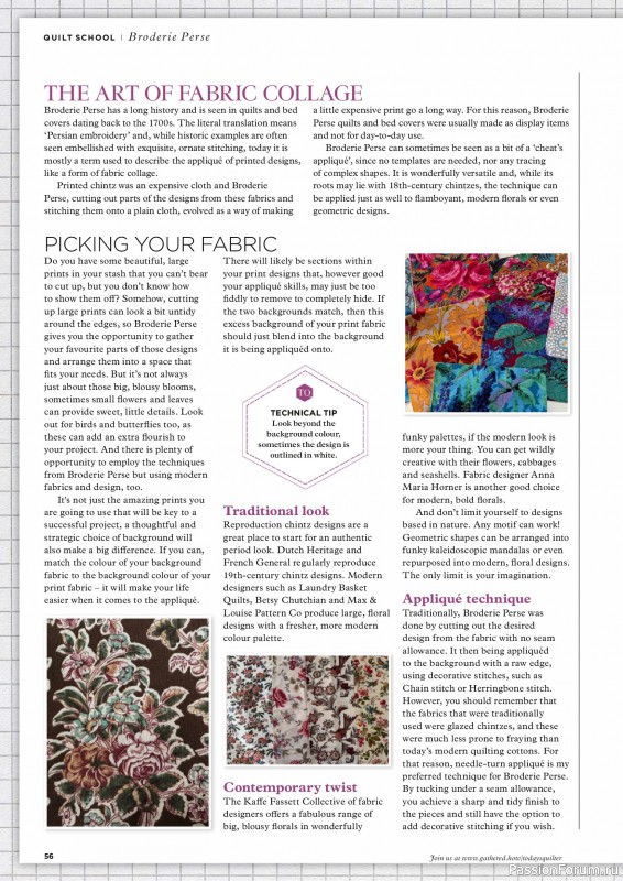 Коллекция проектов для рукодельниц в журнале «Todays Quilter №128 2025»