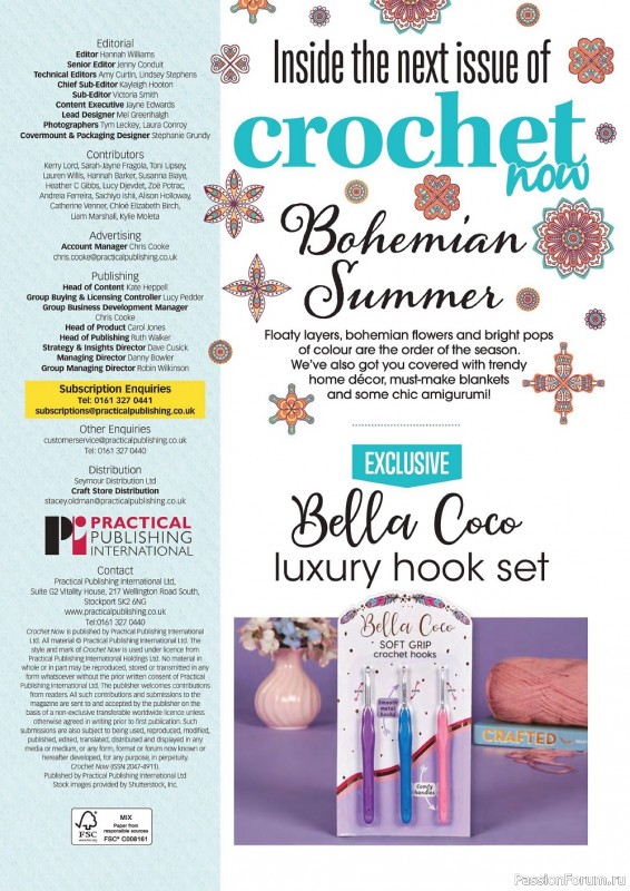 Вязаные проекты в журнале «Crochet Now №81 2022»