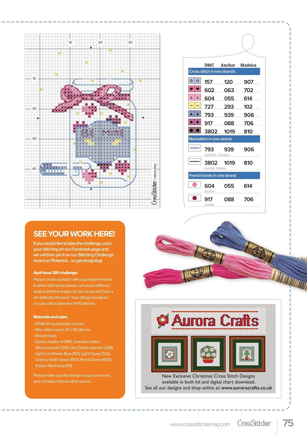 Красивые проекты вышивки крестом в журнале "CrossStitcher №379 2022"